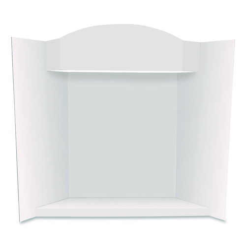 Stage It Display Board, 37" x 44", 1-Ply, Corrugate, White, 5/Pack
