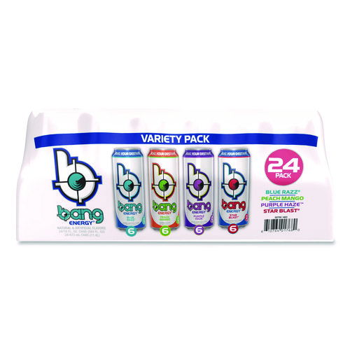 Energy Drink Variety Pack, Assorted Flavors, 16 oz Can, 24/Carton