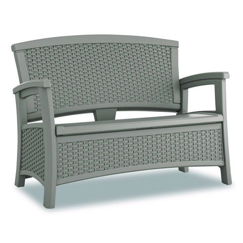 Elements Loveseat with Storage, 47" x 29.75" x 35.5", Dove Gray