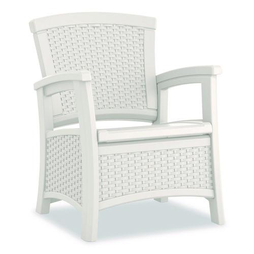 Elements Club Chair with Storage, Supports Up to 300 lb, 17" Seat Height, 25.25" x 29.75" x 35.5", Ice Cube