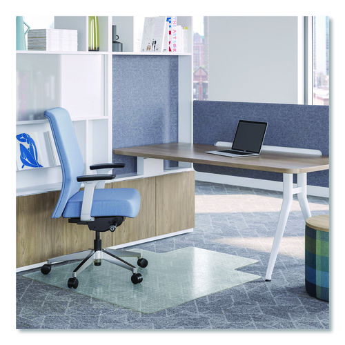 OceanMat Carpet Chair Mat, 36 x 48, Lipped, Clear
