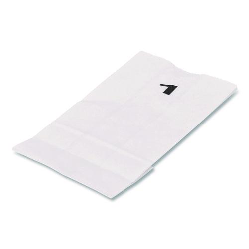 Grocery Paper Bags, 1# Size, 30# Basis Weight, 3.5" x 2.25" x 6.63", White, 500/Bundle