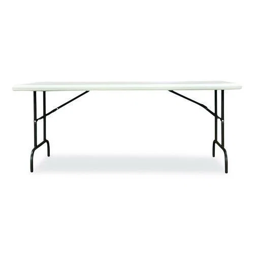 7105017243926, SKILCRAFT Rectangular Folding Table, 72w x 30d x 29h, Platinum GrayTop, Gray Base/Legs