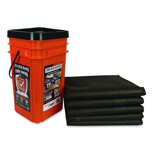 Outdoor Grab and Go Bucket Kit, (1) Bucket, (5) Jumbo Flood Bags