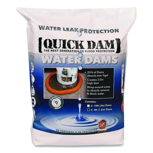 Water Dams, 2.5" x 4 ft x 2.5", 5/Pack
