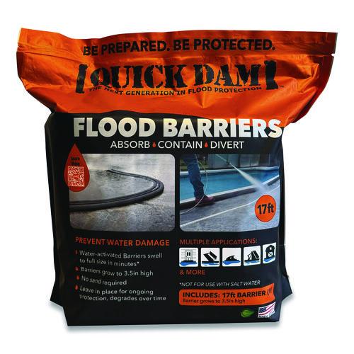 Flood Barriers, 6" x 17 ft x 3.5", 15/Carton