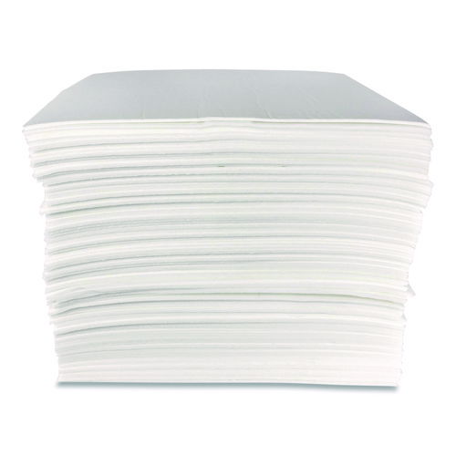 Mighty Mat Heavy Absorbent Pads, Stay Put Backing, 18 gal, 16" x 18", 100/Box