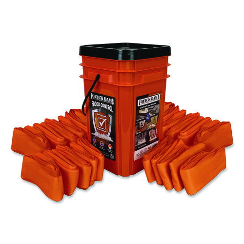 Indoor Bucket Kit, (1) Bucket, (25) 4 ft Water Dams