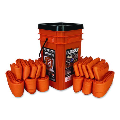 Indoor Bucket Kit, (1) Bucket, (10) 4 ft Water Dams, (6) 10 ft Water Dams