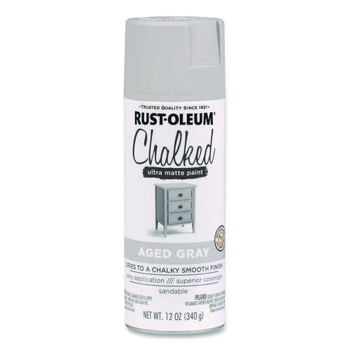 Ultra Matte Chalked Paint, Matte Aged Gray, 12 oz Aerosol Can