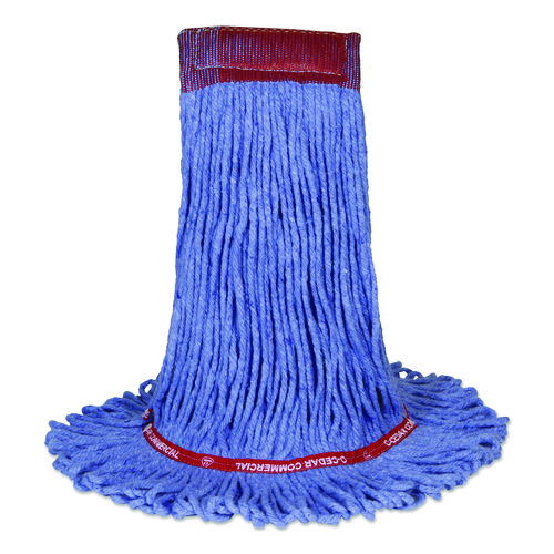 MaxiClean Loop-End Mop, Cotton/Synthetic, 20 oz, Blue