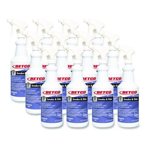 BestScent Smoke and Odor Eliminator Aerosol, Various Floral/Fruit Scent, 32 oz Bottle, 12/Carton