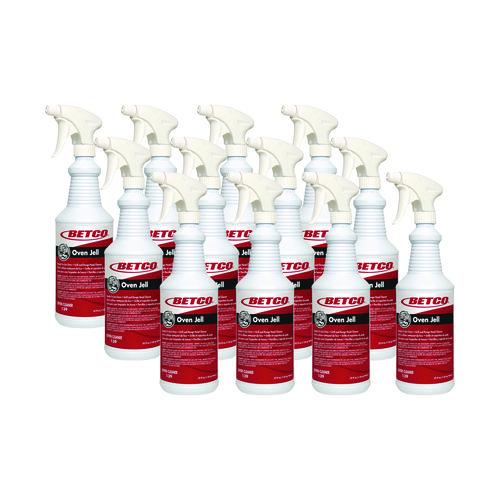 Oven Jell Cleaner, Lemon Scent, 32 oz Bottle, 12/Carton