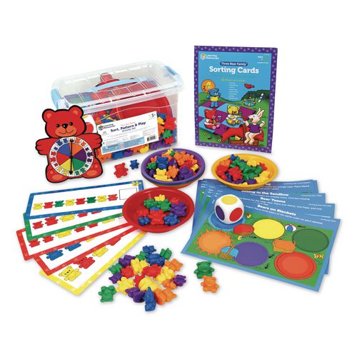 Three Bear Family Sorting Activity Set, Pre-K to K, 133 Pieces