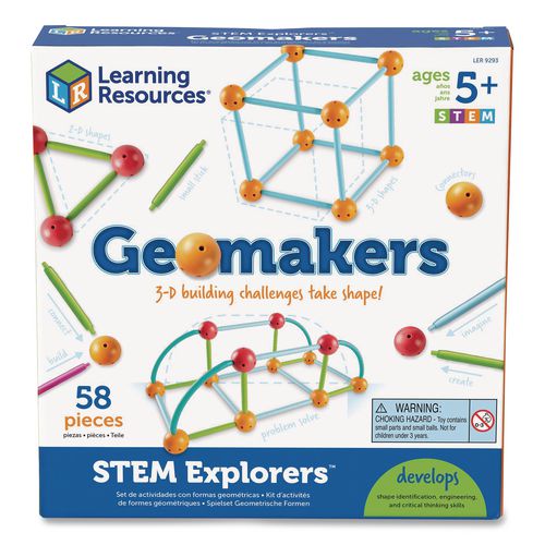 STEM Explorers Geomakers, Grades K to 2, 58 Pieces