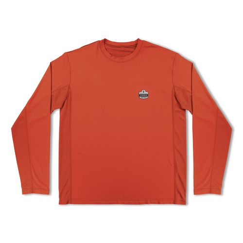 Chill-Its 6689 Cooling Long Sleeve Sun Shirt with UV Protection, X-Large, Orange