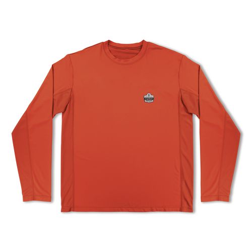 Chill-Its 6689 Cooling Long Sleeve Sun Shirt with UV Protection, 2X-Large, Orange