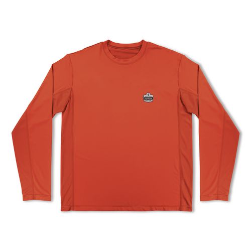 Chill-Its 6689 Cooling Long Sleeve Sun Shirt with UV Protection, 3X-Large, Orange