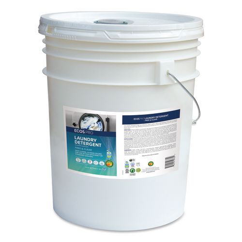 Laundry Detergent Liquid, Free and Clear, 5 gal Pail