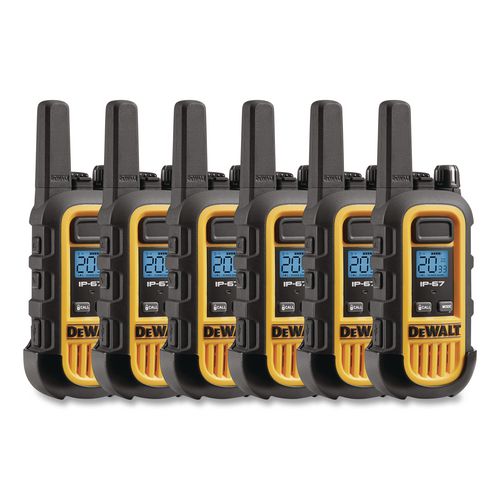 DXFRS300BCH Heavy-Duty Walkie Talkies, 1 W, 22 Channels