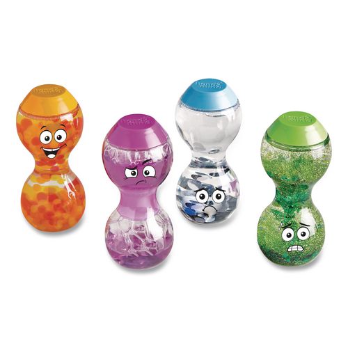 Express Your Feelings Sensory Bottles, Ages 18 Months and Up, Assorted Colors, 4 Pieces