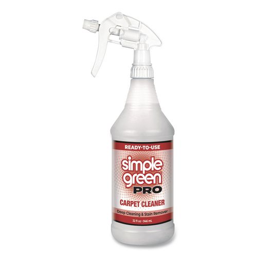 Pro Carpet Cleaner Ready-To-Use, 32 oz Spray Bottle, 12/Carton