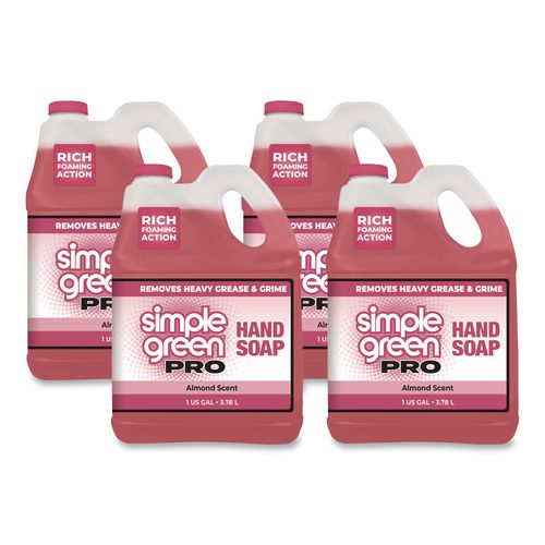 Pro Hand Soap, Almond Scent, 1 gal Bottle, 4/Carton