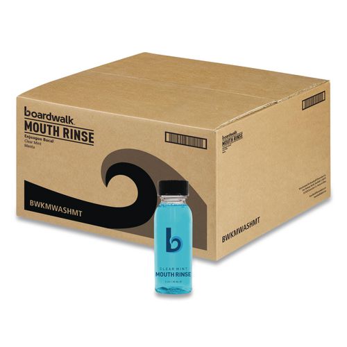 Mouth Rinse, Mint Flavor, 30 mL Bottle, 180/Carton