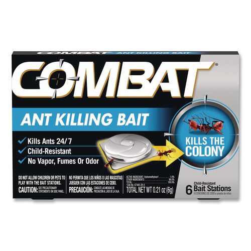 Combat Ant Killing System, Child-Resistant, Kills Queen and Colony, 6/Box