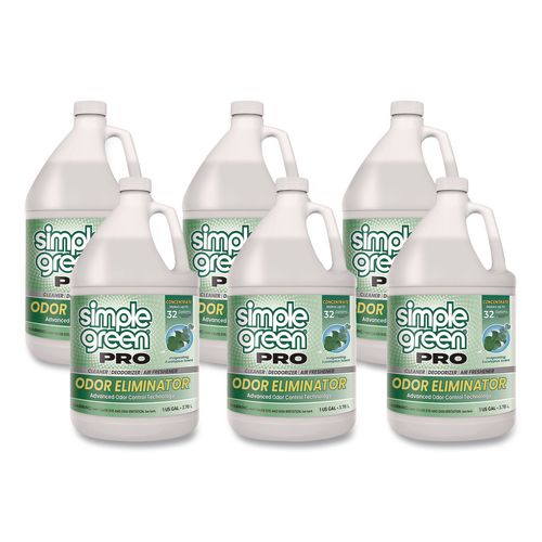 Pro Odor Eliminator, Eucalyptus Scent, 1 gal Bottle, 6/Carton