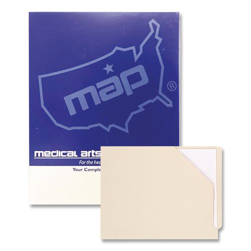 File Pocket, End Tab, Letter Size, Manila, 100/Box
