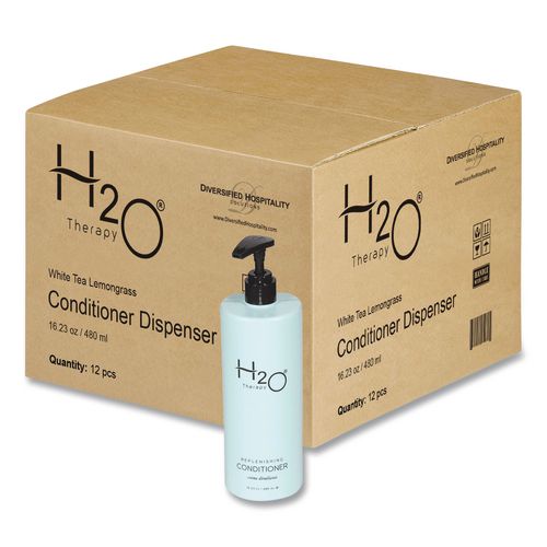 H2O Therapy Conditioner Air Pump, White Tea and Lemongrass, 16.23 oz Bottle, 12/Carton