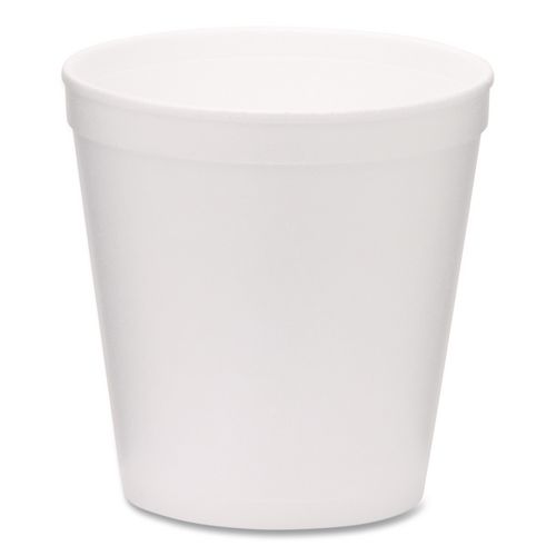 Foam Containers, Tall Style, 16 oz, White, 500/Carton
