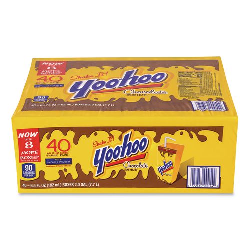 Chocolate Drink Boxes, Chocolate, 6.5 oz Box, 40/Carton