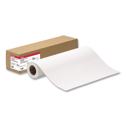 Heavyweight Matte Coated Paper, 2" Core, 10 mil, 24" x 100 ft, Matte White
