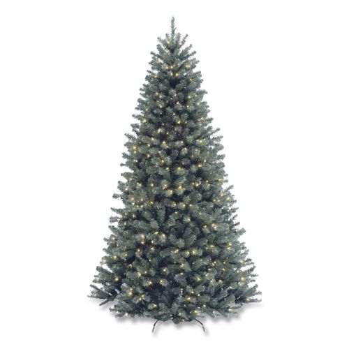 Pre-Lit North Valley Spruce Blue Tree, 42" x 42" x 78", Blue Tree, Green Tree Stand