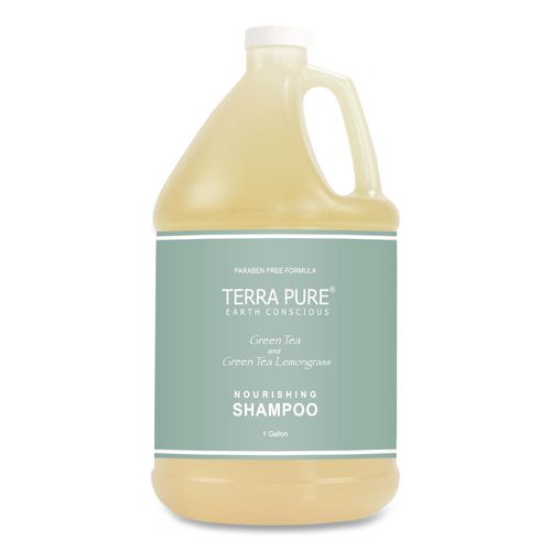 Terra Pure Shampoo Gallon, Green Tea and Lemongrass, 1 gal Bottle