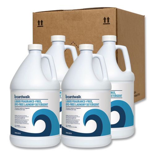 Liquid Fragrance-Free, Dye-Free Laundry Detergent, Unscented, 1 gal Bottle, 4/Carton