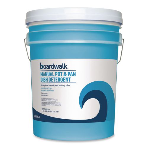 Manual Pot and Pan Dish Detergent, Fresh Breeze Scent, 5 gal Pail