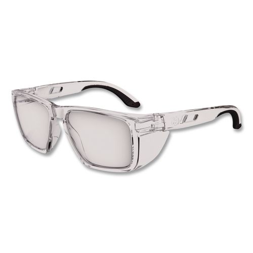 Skullerz SIXTEN Anti-Scratch Enhanced Anti-Fog Safety Glasses with Side Shields, Clear Full Frame, Clear Dual Lens