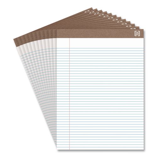Notepads, Narrow Rule, 50 White 8.5 x 11.75 Sheets, Dozen
