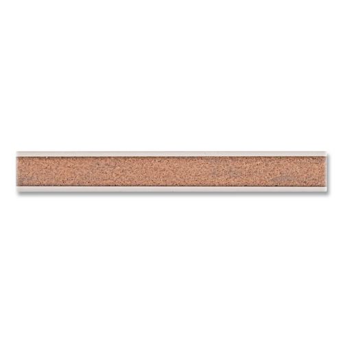 Grip-A-Strip Cork Map Rail, 1" x 96", Brown/Silver
