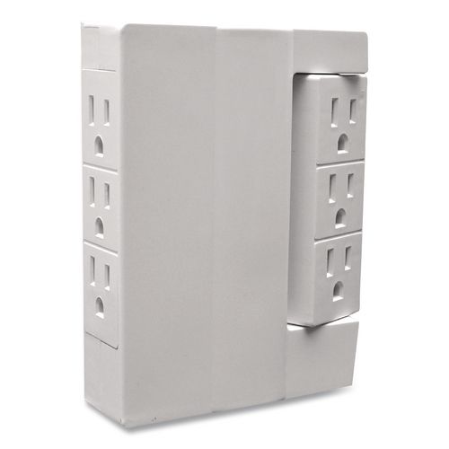 6 Outlet Swivel Wall Tap, White