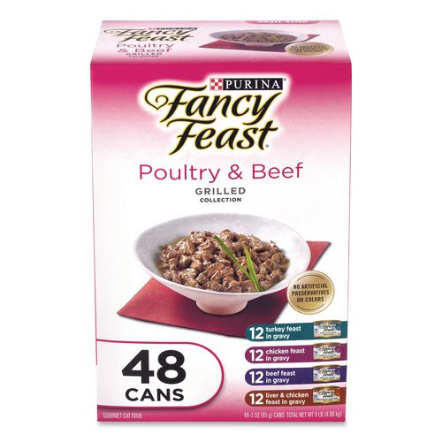 Poultry and Beef Variety Pack, Assorted Flavors, 3 oz Can, 48/Carton