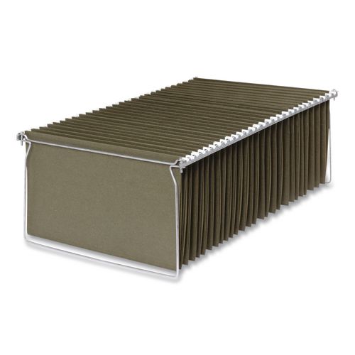 Hanging File Frame, Legal Size, 18" to 27" Long, Gray, 2/Pack