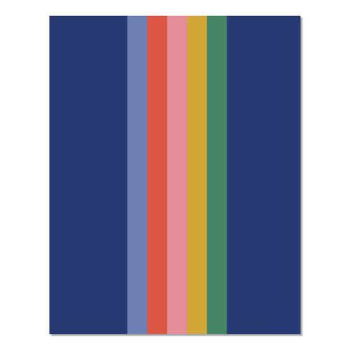 Bold Stripe Monthly Planner, 9.5 x 7.5, Multicolor Cover, 12-Month (Jan to Dec): 2026