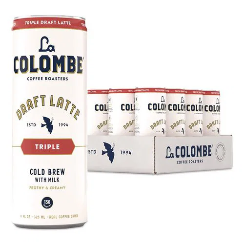 Draft Latte Cold Brew, Triple Shot Espresso Latte, 11 oz Can, 12/Carton