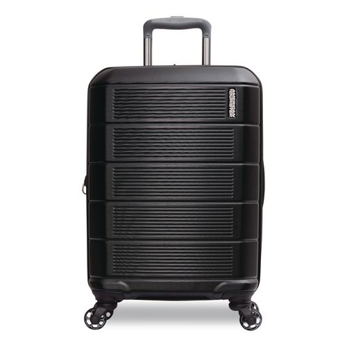 Stratum 2.0 Hardside Spinner Suitcase, 15 x 9.5 x 22, Jet Black