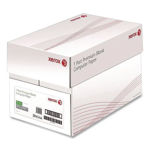 Premium Continuous Print Computer Paper, 1-Part, 92 Bright, 20 lb Bond Weight, 9.5 x 11, 2,300/Carton