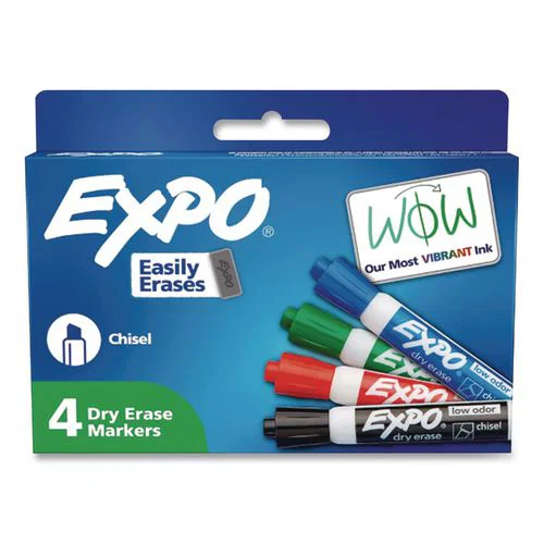 Low-Odor Dry-Erase Marker, Medium Bullet Tip, Assorted Colors, 48/Carton